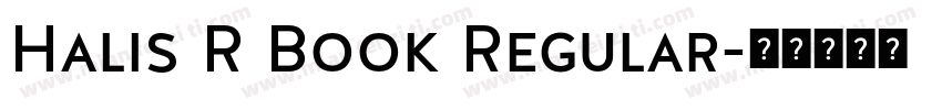 Halis R Book Regular字体转换